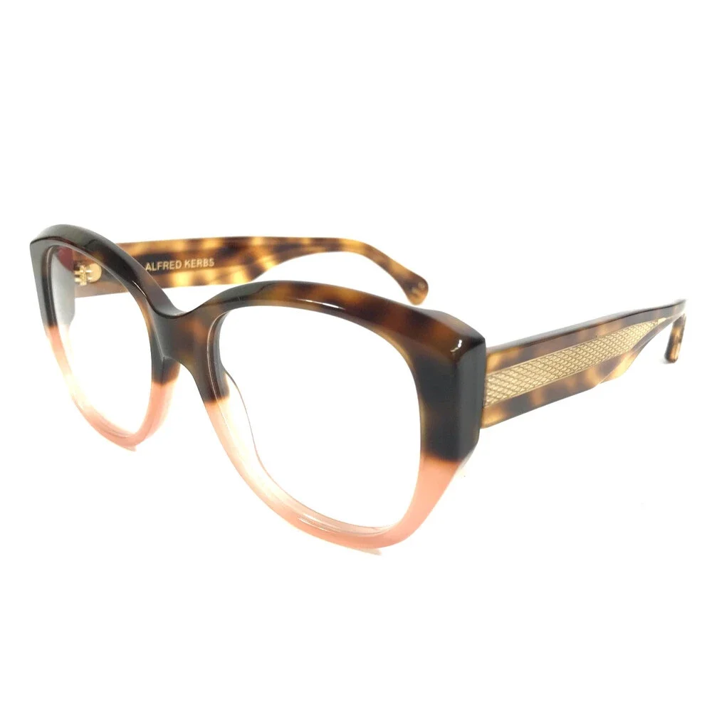 Alfred Kerbs Eyeglasses Frames LAURA HV Havana Tortoise Rose Pink 53-18-143